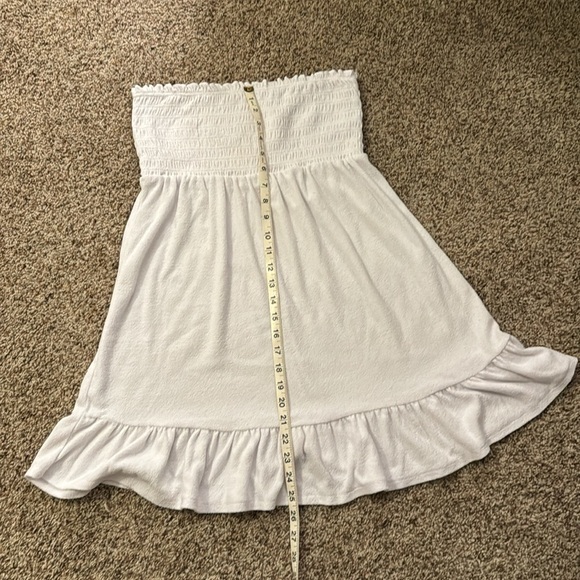 Joe Boxer White Poly/cotton terrycloth swim coverup - size L - Picture 5 of 6